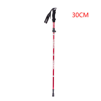 1kom vanjski štap s ručkom sklopivi planinski štap za planinarenje od aluminijske legure vanjski sklopivi štap za hodanje