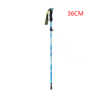 1kom vanjski štap s ručkom sklopivi planinski štap za planinarenje od aluminijske legure vanjski sklopivi štap za hodanje