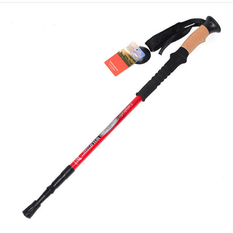 1kom štapova za nordijsko hodanje protiv šoka, teleskopskih štapova za planinarenje, ultralakih štapova za hodanje s gumenim štitnicima za vrhove