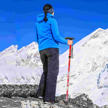 Трекинг туристически щеки Бастун Alpenstock Сгъваеми външни преносими къмпинг пръчки за възрастни хора