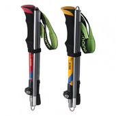 Sulankstomas žygio lazdas Camping Nešiojami šiaurietiško ėjimo žygių lazdos Aliuminio lydinio sulankstomos žygio lazdos laipiojimo ramentai