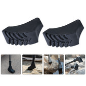 4 τμχ Μπαστούνια πεζοπορίας Συμβουλές για μπαστούνια πεζοπορίας Συμβουλές καρβιδίου Ανταλλακτικά μπαστούνια πεζοπορία Μύτη ράβδου αναρρίχησης για κάμπινγκ Μαύρο