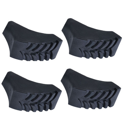 4 τμχ Μπαστούνια πεζοπορίας Συμβουλές για μπαστούνια πεζοπορίας Συμβουλές καρβιδίου Ανταλλακτικά μπαστούνια πεζοπορία Μύτη ράβδου αναρρίχησης για κάμπινγκ Μαύρο