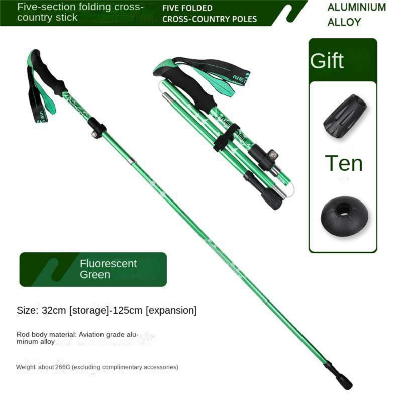 Itin trumpas pasivaikščiojimo lazdas, aliuminio lydinio, vaikščiojimo lazdos, sulankstomas stulpas, nešiojamasis vaikščiojimo personalas, skirtas stovyklaujant šeimai