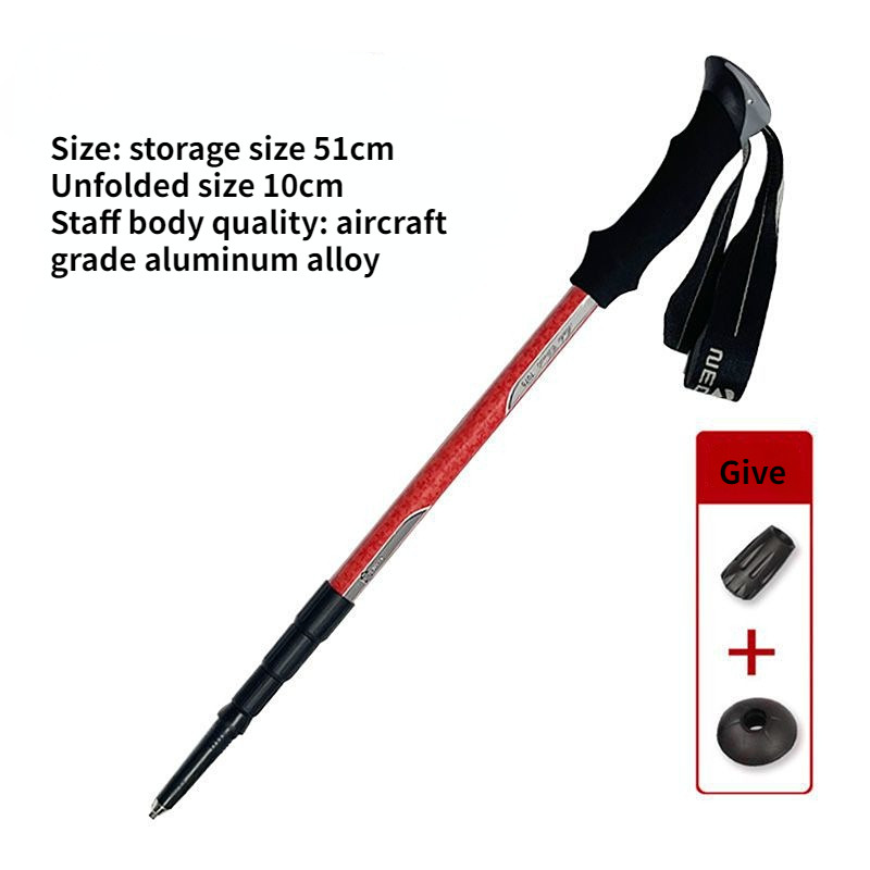 Põrutusvastane matkakepp Ultralight jalutuskepid Reguleeritavad matkakepid Teleskoopkämping Kaasaskantav matkakepp