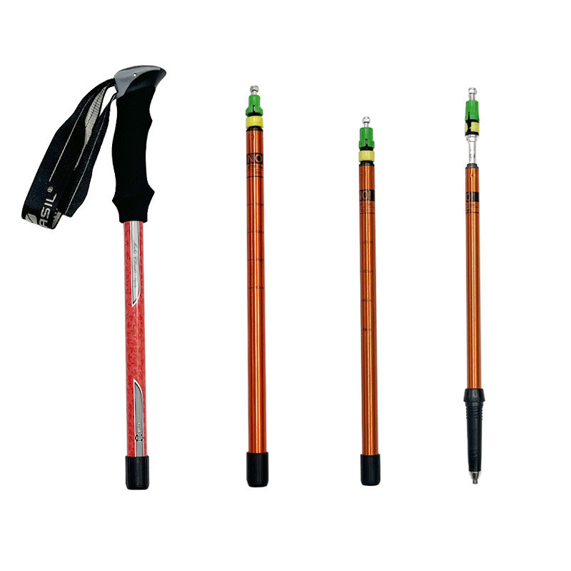 Põrutusvastane matkakepp Ultralight jalutuskepid Reguleeritavad matkakepid Teleskoopkämping Kaasaskantav matkakepp