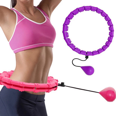 24/27/30 Section Adjustable Sport Hoops Abdominal Thin Waist Exercise Detachable Hoola Massage Fitness Hoop Training Weight Loss