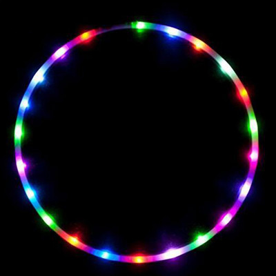 Танцуващ фитнес кръг Изпълнение на спортно оборудване Подарък LED светлина Загуба на мазнини за деца Възрастни Домашно закрито Многоцветна промяна