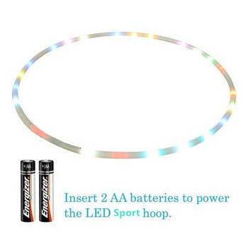 LED Colorful Fitness Circle Performing Arts Abdominal Fat Loss Light Fitness Crossfit Foldable Sport Hoop Gym Fitness Equipment