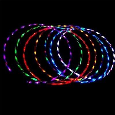 LED цветен кръг за сценични изкуства Коремна светлина за загуба на мазнини Фитнес Crossfit Сгъваем спортен обръч Фитнес оборудване за фитнес