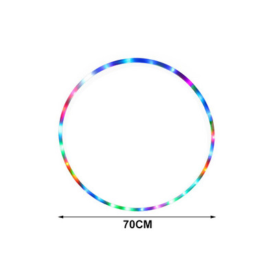 LED-värviline Fitness Circle Esituskunstid Kõhupiirkonna rasva kadu Kerge Fitness Crossfit Kokkupandav Spordirõngas Jõusaali Treeningvarustus