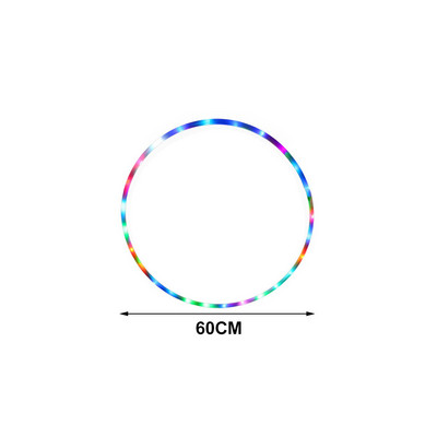 LED-värviline Fitness Circle Esituskunstid Kõhupiirkonna rasva kadu Kerge Fitness Crossfit Kokkupandav Spordirõngas Jõusaali Treeningvarustus