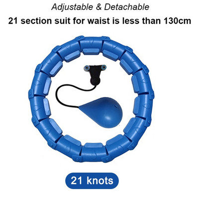 21 jagu Nutikad kaalutud spordirõngad kõht õhuke talje Harjutus Eemaldatav rõngas massaaž Fitness ringid Treening Kaalulangus