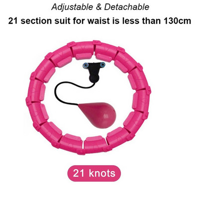 21 jagu Nutikad kaalutud spordirõngad kõht õhuke talje Harjutus Eemaldatav rõngas massaaž Fitness ringid Treening Kaalulangus