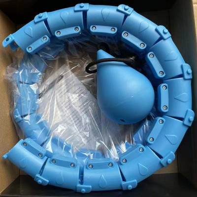 24 sektsiooni nutikad kaalutud spordirõngad kõht õhuke talje Harjutus Eemaldatav rõngas massaaž Fitnessiringid Treening Kaalulangus