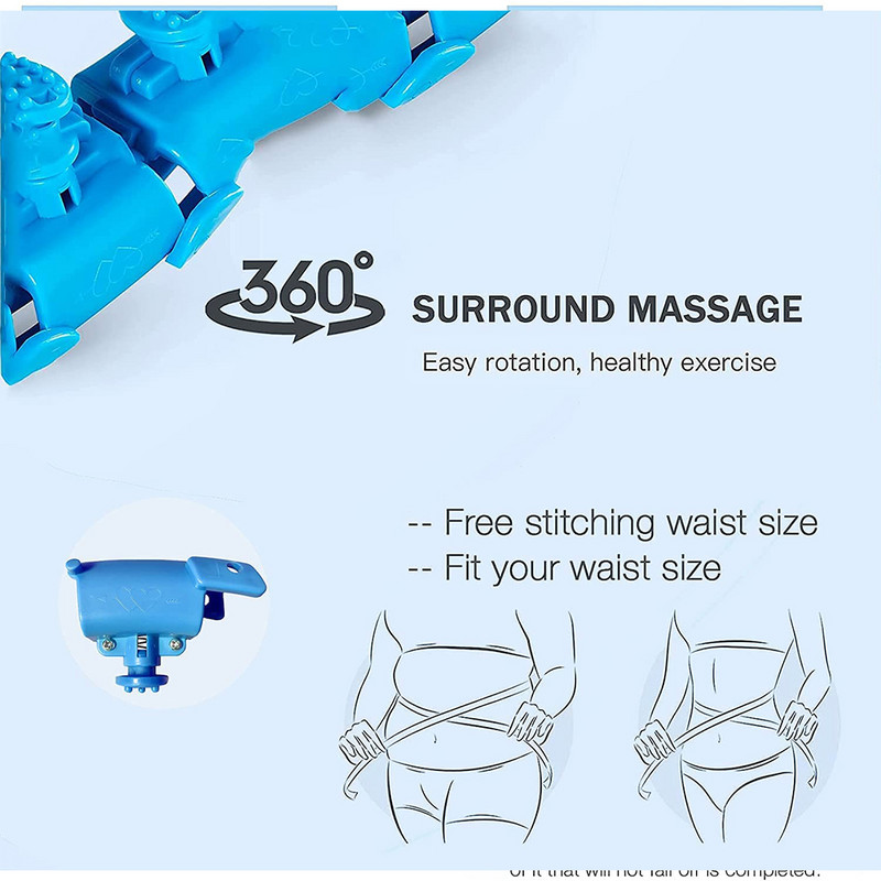 24 sektsiooni nutikad kaalutud spordirõngad kõht õhuke talje Harjutus Eemaldatav rõngas massaaž Fitnessiringid Treening Kaalulangus