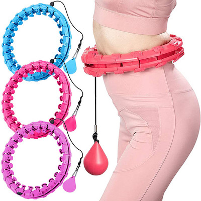 Adjustable Sport Hoops Abdominal Thin Waist Exercise Detachable Massage Fitness Hoops Gym Home Workout Training Weight Loss Fast