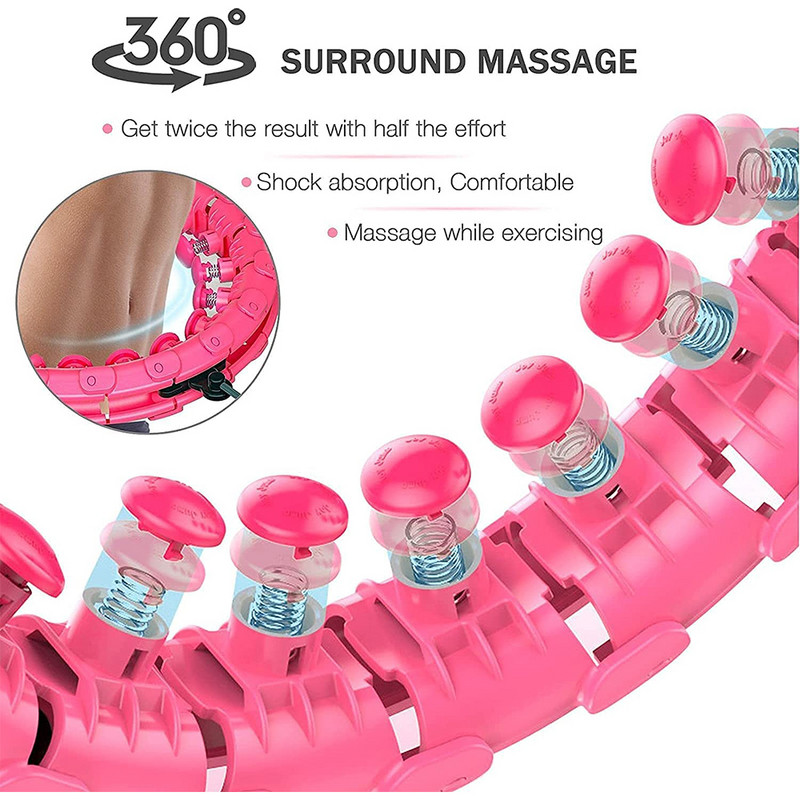 Reguleeritavad spordirõngad kõht õhuke talje Harjutus Eemaldatav massaaž Fitness Hoops Jõusaal Kodu Treening Treening Kiire kaalulangus