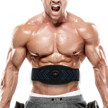 Men Smart Fitness EMS Безжичен мускулен стимулатор Trainer Коремна тренировка Електрически стикери за отслабване Масажор за отслабване на тялото