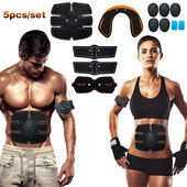 Juhtmevaba EMS kõhulihaste treeneri rihma vibratsiooni treeningu kehavarre salendav masseerija põletav harjutus Unisex vöö varustus