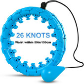 26 sektsiooni nutikad kaalutud spordirõngad kõht õhuke talje Harjutus Eemaldatav rõngas massaaž Fitness Ringid Treening Kaalulangus