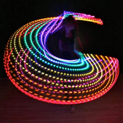 Cercuri de fitness colorate cu LED Cercuri sport Cercuri abdominale pentru masaj cu talie subțire Echipament de fitness Crossfit Antrenament acasă Pierdere în greutate