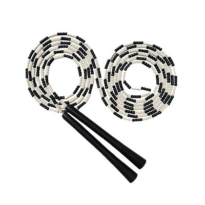 10 pėdų 9 pėdų gudrybės Įgūdžiai šuolis Praleidimas Praleidimas Virvė PVC bambuko pradedantysis Minkštas karoliukų karoliukas, paprastas nesipainiojimas Segmented Fitness