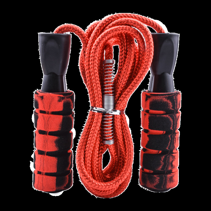 Въже за скачане Тренировка Фитнес сачмени лагери Бързоскоростно въже за скачане Мека пяна Дръжки Памук Упражнение за жени Мъже Детски тренировки