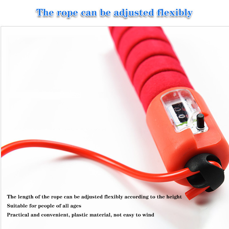 UUS hüppenöör koos loenduriga automaatse loendamisega raskeveokite hüppenöör Vajutage reguleeritava pikkuse lähtestamiseks lastele täiskasvanutele