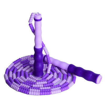 PVC bambusliigenditega hüppenöör, pehme helmestega helmestega helmed trikid oskused hüpped, vahelejätmine, fitness Crossfit täiskasvanud lastele