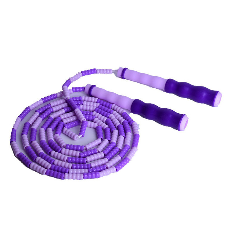 PVC bambusliigenditega hüppenöör, pehme helmestega helmestega helmed trikid oskused hüpped, vahelejätmine, fitness Crossfit täiskasvanud lastele