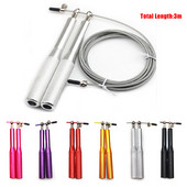 Coarda de antrenament de 3 m de interior Bărbați Femei Copii Coarda de sărit 360° Echipament de antrenament de gimnastică Lagăr din sârmă de oțel Coarda de sărit cu viteză reglabilă