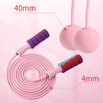 Juhtmeta hüppamine fitnessi jaoks No Tangles Speed Juhtmeta vahelejätmine Unisex kaasaskantavad fitnessi seadmed hüppenöör raske hüppenöör