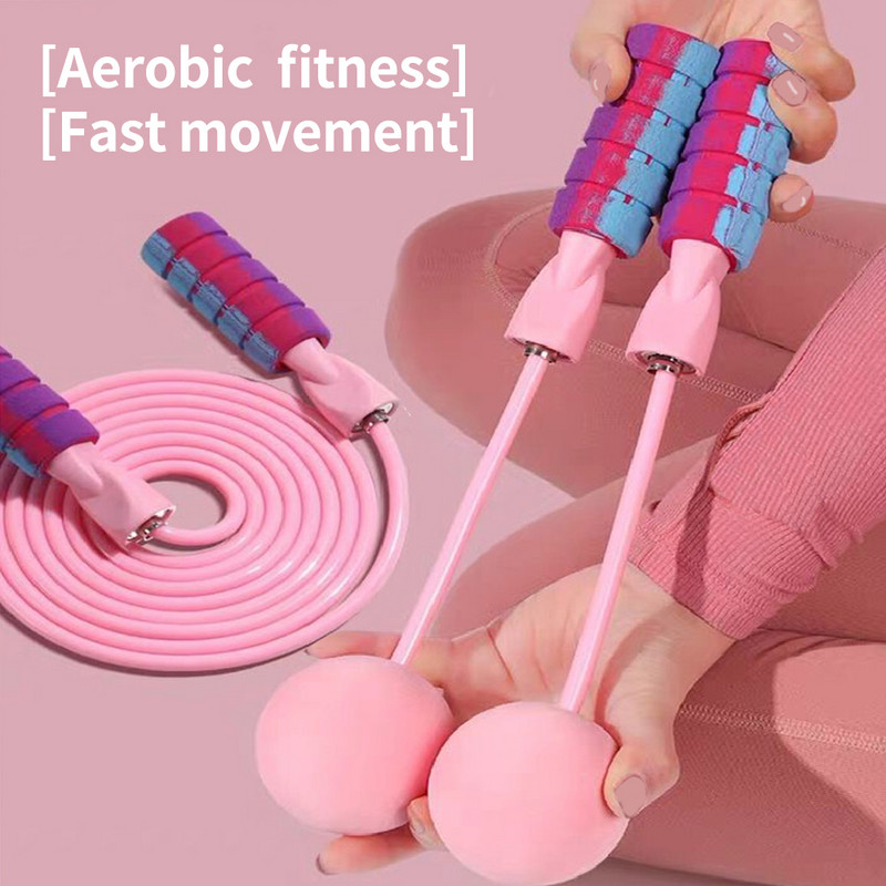 Juhtmeta hüppamine fitnessi jaoks No Tangles Speed Juhtmeta vahelejätmine Unisex kaasaskantavad fitnessi seadmed hüppenöör raske hüppenöör