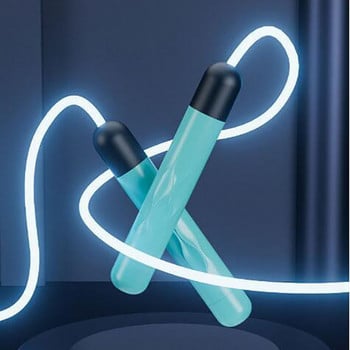 LED Light Up Night Glowing Jump Ropes for Children Άσκηση κατά τη διάρκεια της νύχτας Προπόνηση γυμναστικής για παιδιά σε εξωτερικούς χώρους φορητό σχοινάκι για σπορ