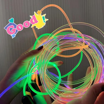 LED Light Up Night Glowing Jump Ropes for Children Άσκηση κατά τη διάρκεια της νύχτας Προπόνηση γυμναστικής για παιδιά σε εξωτερικούς χώρους φορητό σχοινάκι για σπορ