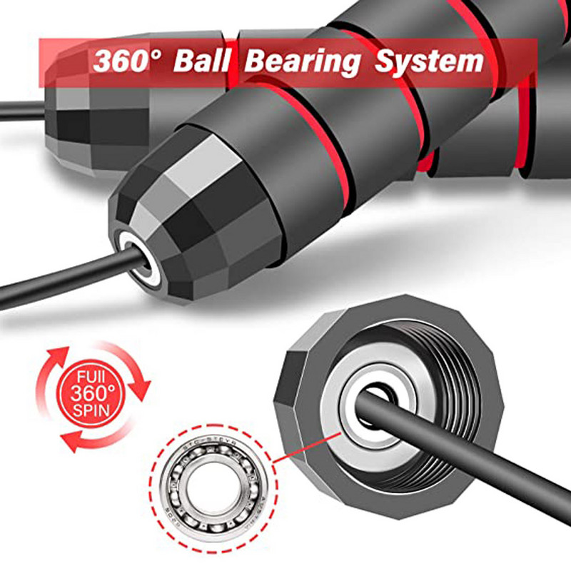 Kaasaskantav laager Juhtmeta hüppenöör hüppenöör Kiirus Crossfit Sport Kodune harjutus PVC juhtmevaba kardiotreening Fitnessivarustus