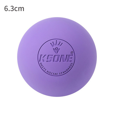 Massaažipall 6,3 cm Fascia Ball Lacrosse Ball Jooga Lihaseid Lõõgastav Valu leevendav Kaasaskantav Füsioteraapia Pall Lõualuu Treeningpall