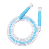 Kindmax PVC ugrókötél, kék rózsaszín, sárga ugrókötél, könnyű, csomómentesen állítható, fitness sportok verseny gyakorlat