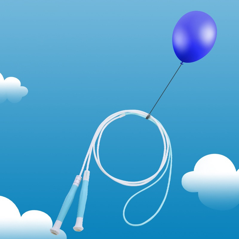 Kindmax PVC ugrókötél, kék rózsaszín, sárga ugrókötél, könnyű, csomómentesen állítható, fitness sportok verseny gyakorlat