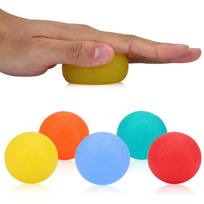 Fitness Μασάζ σιλικόνης Θεραπεία Grip Ball Egg 53mm 58mm Hand Finger Exercier Μυϊκή αποκατάσταση Gripper Pain Relief Fascia Ball