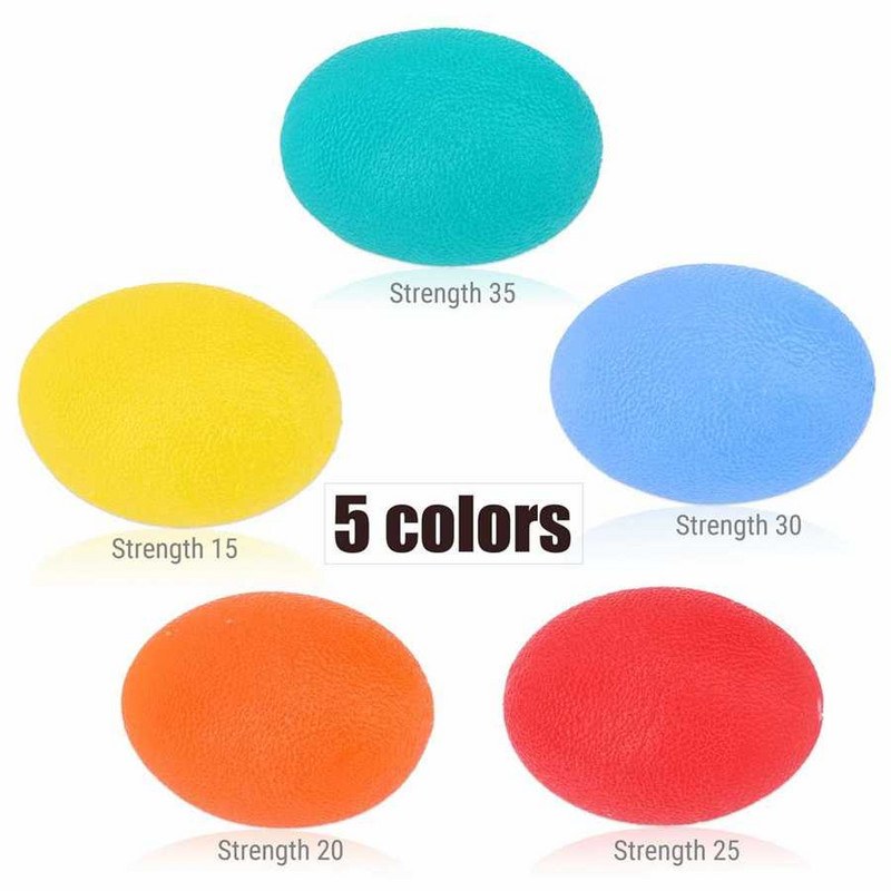 Fitnessi silikoonmassaažiteraapia käepideme pall muna 53 mm 58 mm käe sõrmede harjutus, lihaste taastav haarats, valu leevendav näopall