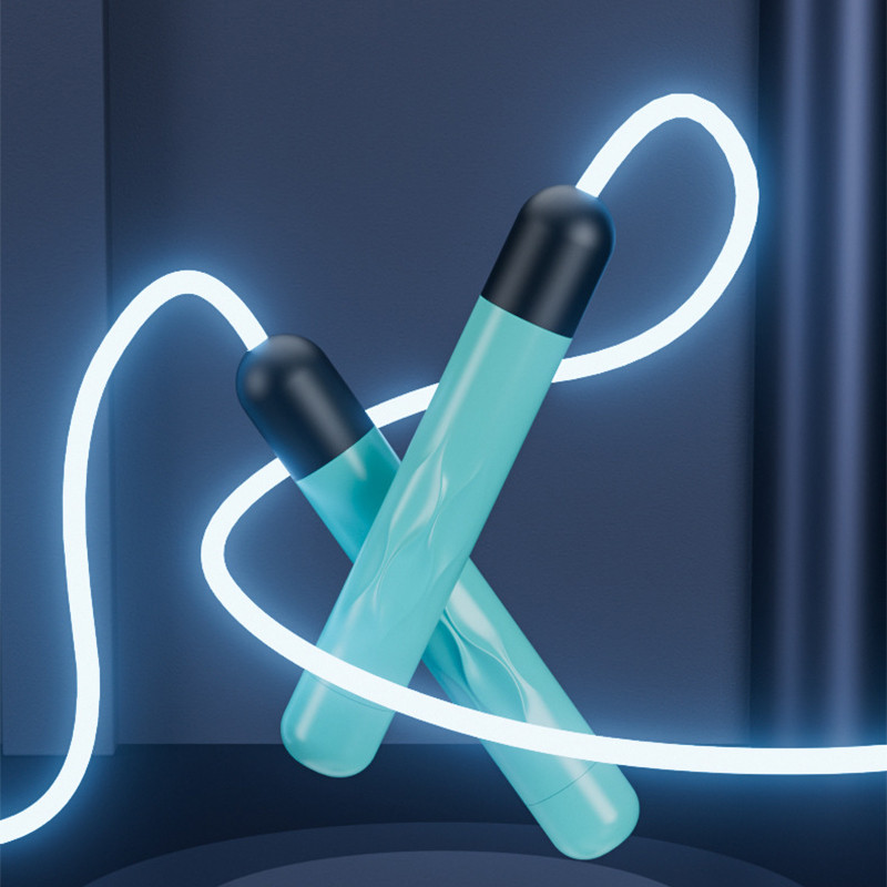 Reguleeritav hüppenöör, öösel helendav köis helendavad hüppenöörid Kodu õhuke harjutusnöör Fitness Treening Sporditarbed