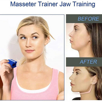 Fitness Jawline Trainer Cheekbone Double Chin Reducer Face Masseer Jaw Exerciser Muscle Chew Ball Chew Bite Breaker Training