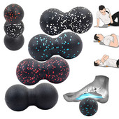 Jooga massaažipall Fitness Lacrosse Myofascia pall suure tihedusega lihaseid lõdvestav keha valu leevendav harjutus, kahekordne massaažipall