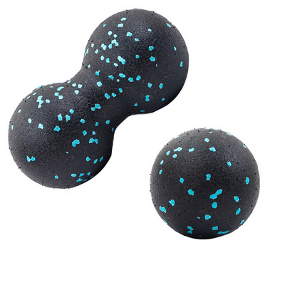 Jooga massaažipall Fitness Lacrosse Myofascia pall suure tihedusega lihaseid lõdvestav keha valu leevendav harjutus, kahekordne massaažipall