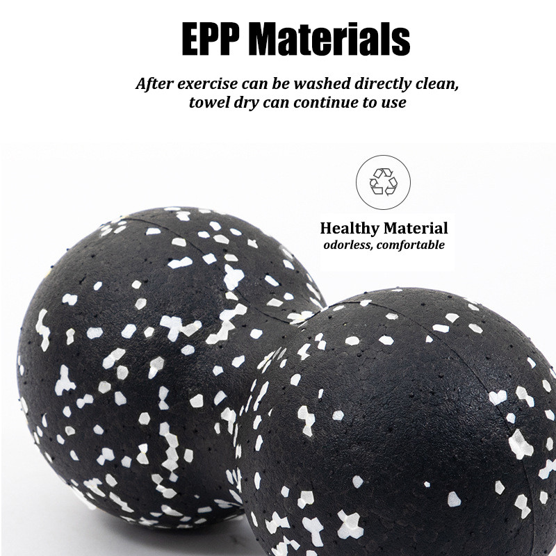 Jooga massaažipall Fitness Lacrosse Myofascia pall suure tihedusega lihaseid lõdvestav keha valu leevendav harjutus, kahekordne massaažipall