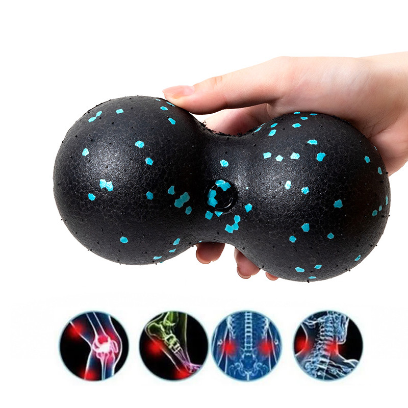 Jooga massaažipall Fitness Lacrosse Myofascia pall suure tihedusega lihaseid lõdvestav keha valu leevendav harjutus, kahekordne massaažipall