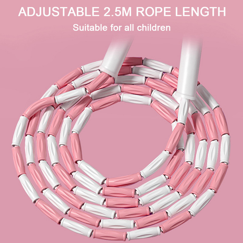 GOBYGO copii din bambus frânghie mâner anti-alunecare pentru copii profesioniști sport în aer liber instrument de exercițiu sărituri frânghie băieți fete