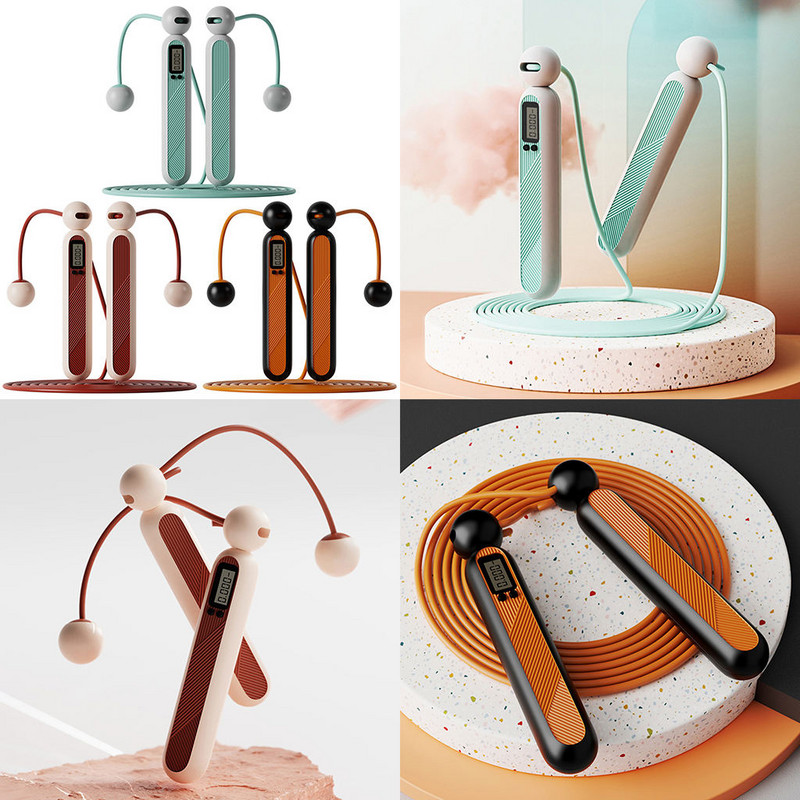 Безжични въжета за скачане Интелигентни електронни цифрови безжични въжета за скачане Спортно и фитнес въже Обучение за отслабване